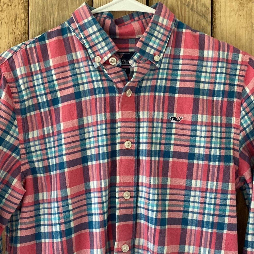 Vineyard Vines Middleton Place Plaid Performance Flannel Slim Tucker Shirt - Picture 2 of 12